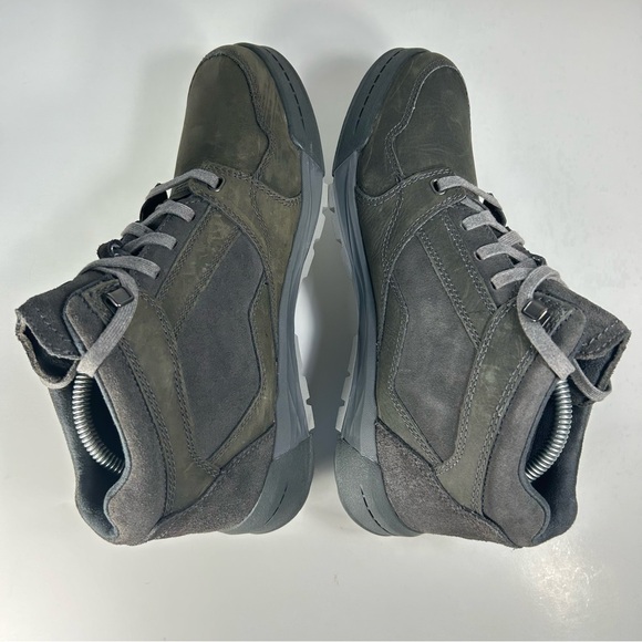 Merrell Berner Mid Waterproof Granite Distress Lace Trail Hiking Shoe Boot Men 8 - Picture 7 of 15